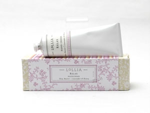 "RELAX."  Lavender and Honey Hand Cream - Made by Lollia