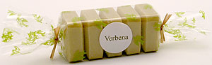 5 Mini Verbena Guest Soaps - Made by Pre De Provence