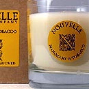 Nouvelle Mohogany and Tobacco Candle in Glass